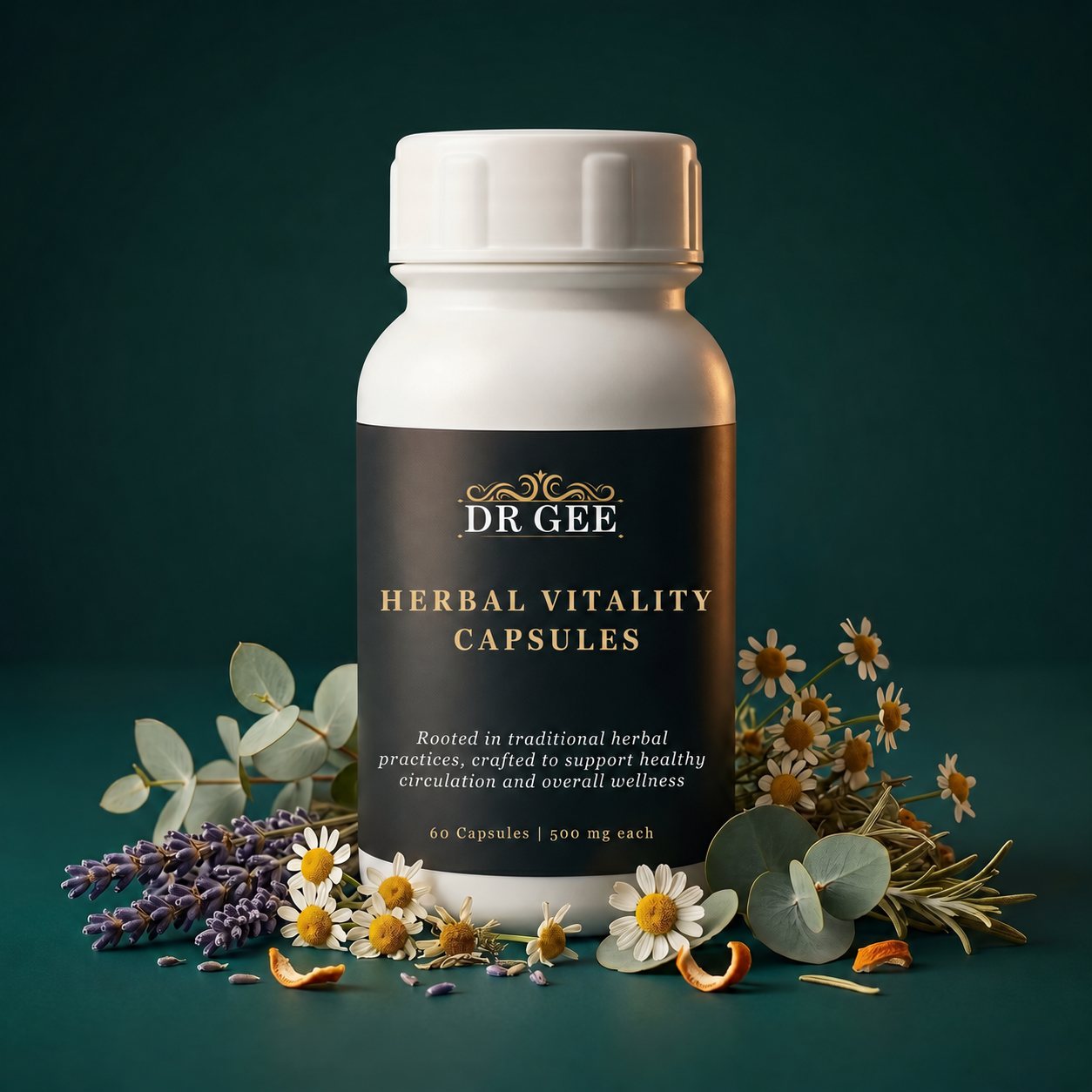 Dr Gee Herbal Vitality Capsules bottle